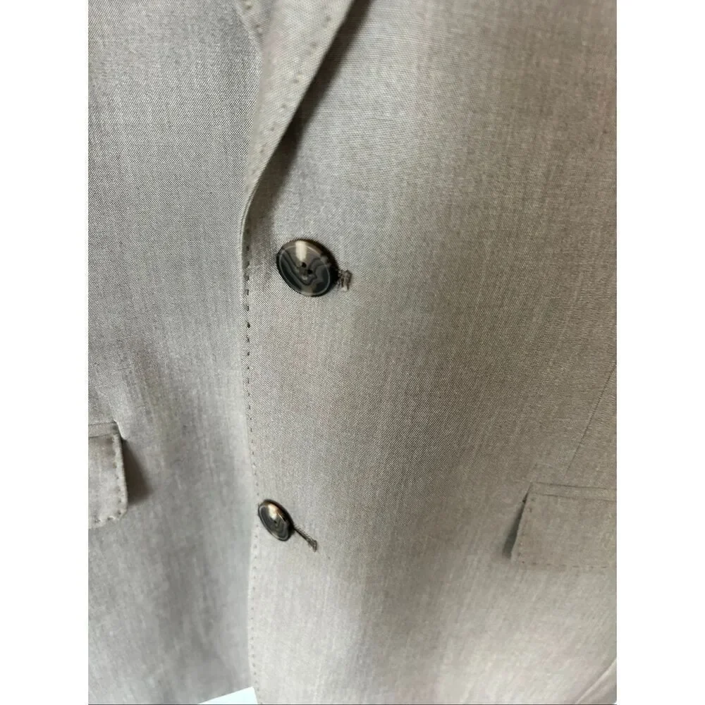 J. ferrar light brown blazer jacket slim fit two cotton size 40R